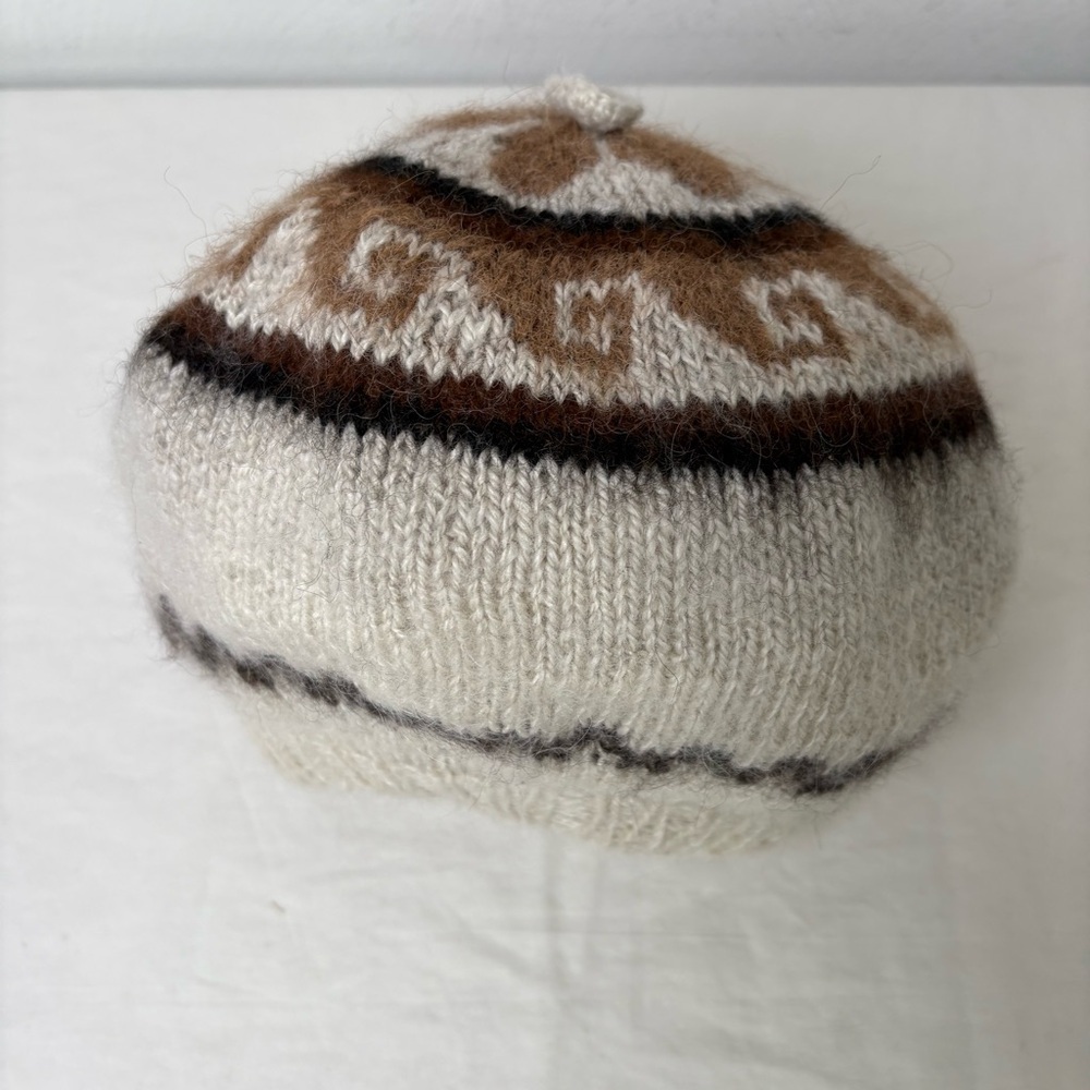 NEW Children’s Kid’s Handmade Hand knit Alpaca Wool Beret Beanie Hat - Picture 5 of 8